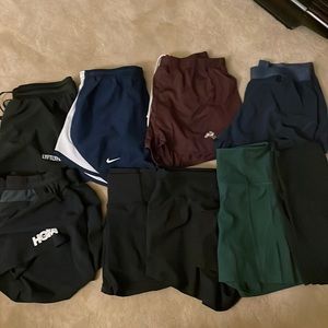 Athletic Shorts Bundle / girlfriend collective, hoka, Nike, tracksmith